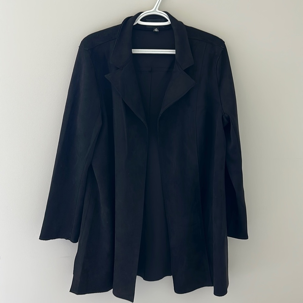 Women’s suede blazer jacket
